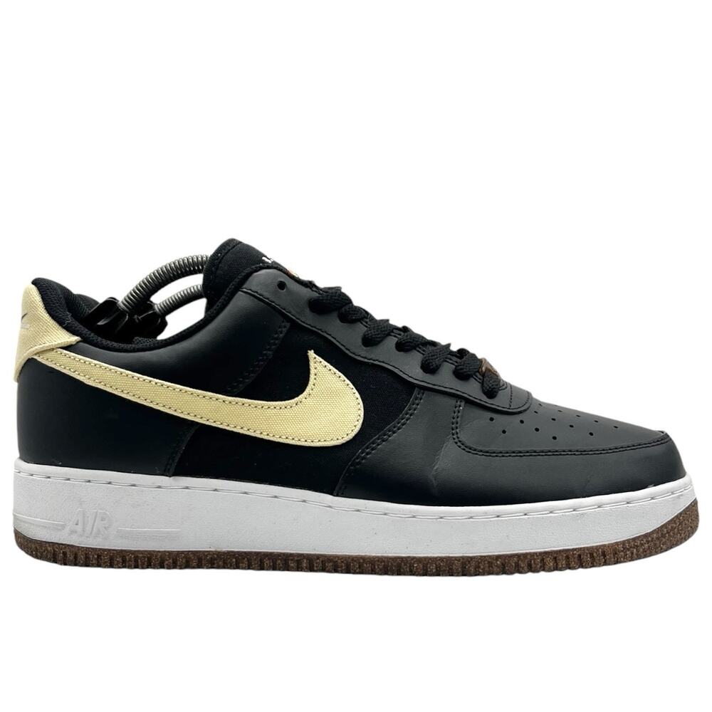 Nike Air Force 1 Low Black Gold Fruit Patch Men's Shoes‎ Size 12 CW6902-001